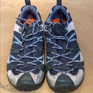 Merrell continuum blue hiking shoe
